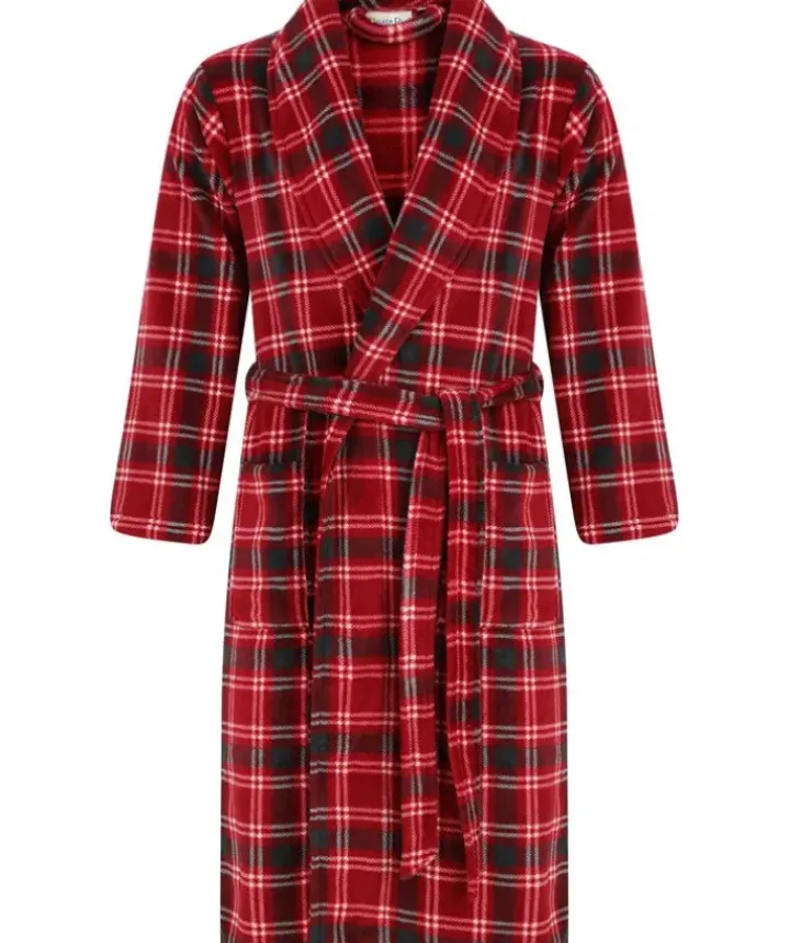 Check Print 49" Flannel Fleece Robe WR66840