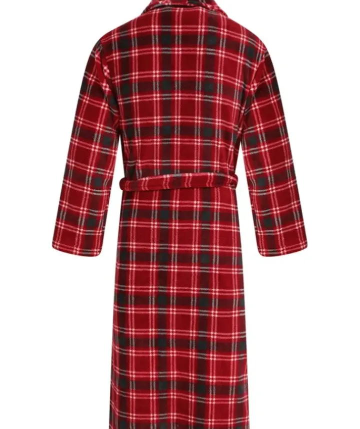 Check Print 49" Flannel Fleece Robe WR66840