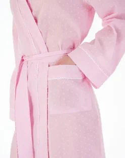 Dobby Dot 45'' Woven Kimono Wrap HC77235