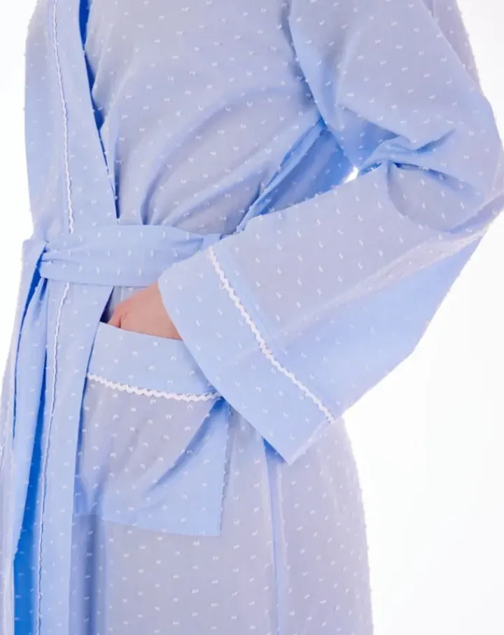 Dobby Dot 45'' Woven Kimono Wrap HC77235