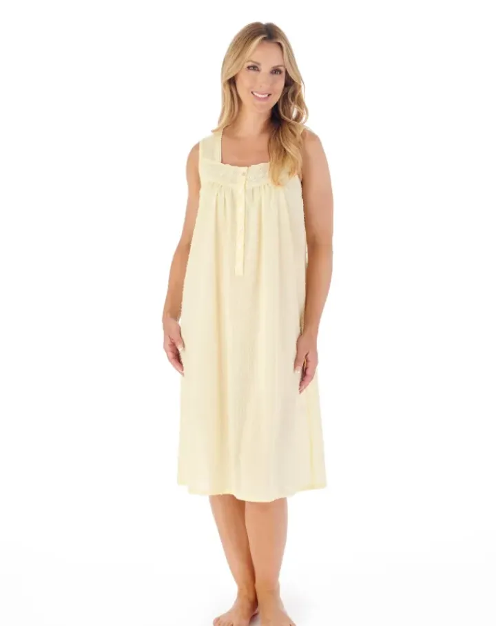 Dobby Dot 42" Woven Nightdress ND01231