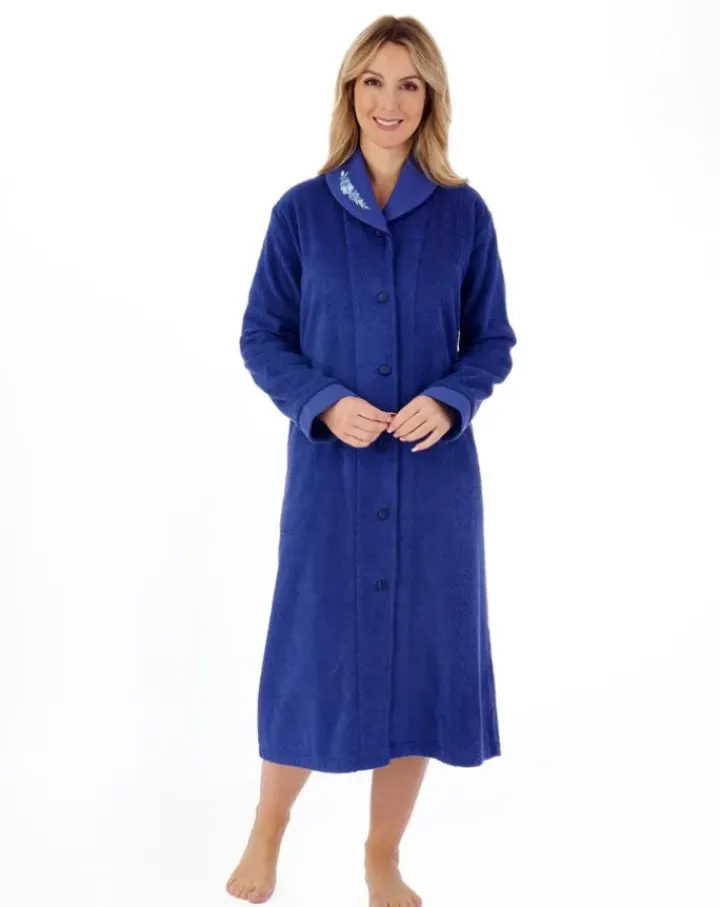 Embroidered 46" Button Through Housecoat HC66356