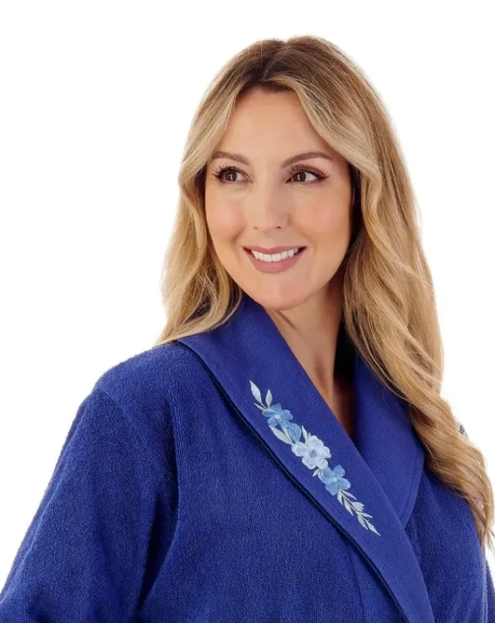 Embroidered 46" Shawl Collar Wrap HC66355