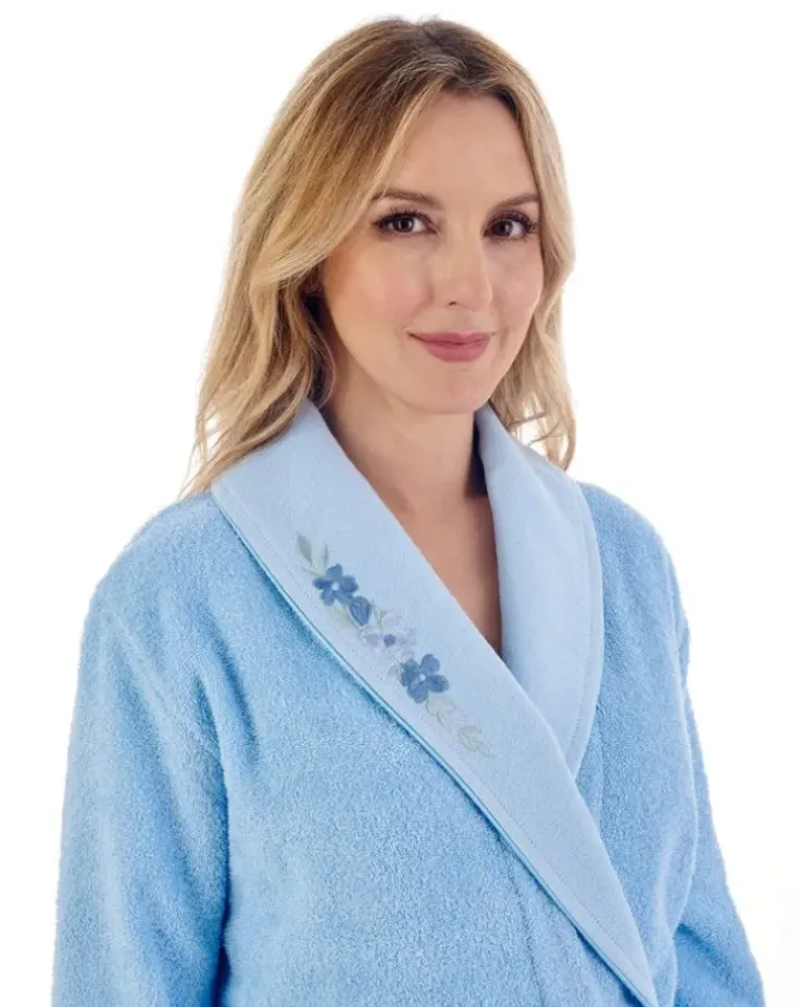 Embroidered 46" Shawl Collar Wrap HC66355