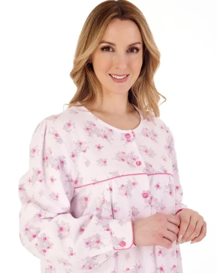 Floral Luxury Flannel 51" Woven Nightdress ND88214