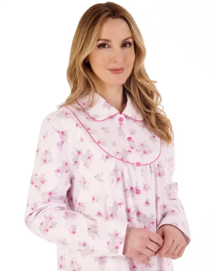Floral Luxury Flannel 45" Woven Nightdress ND88211