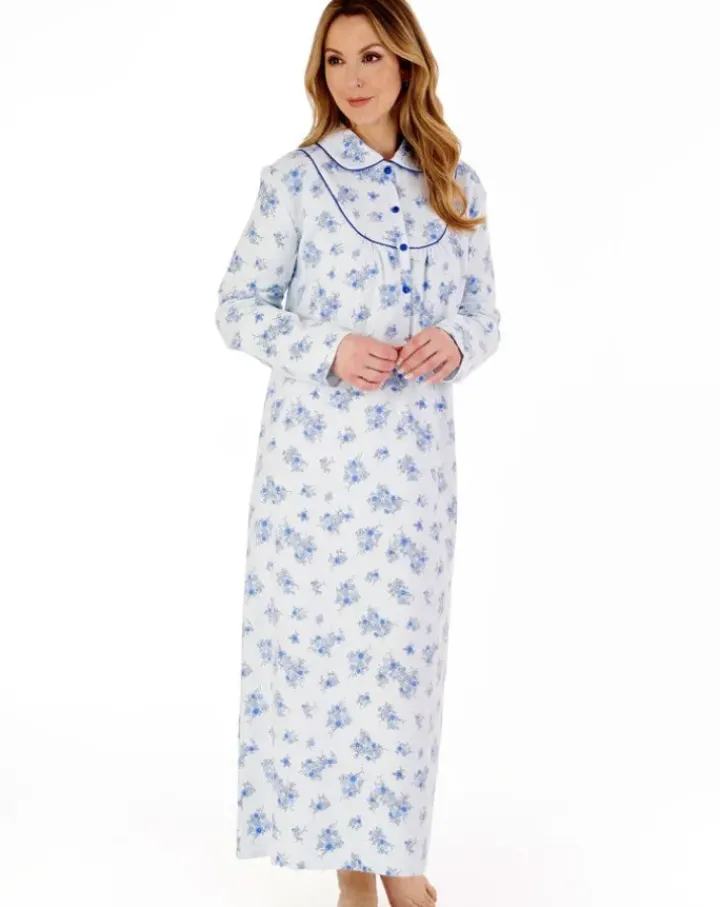 Floral Luxury Flannel 51" Woven Nightdress ND88212