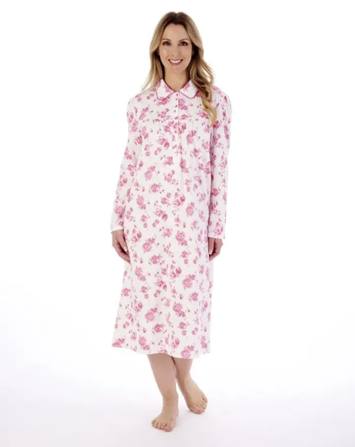Floral Print 45" Interlock Jersey Nightdress ND02127