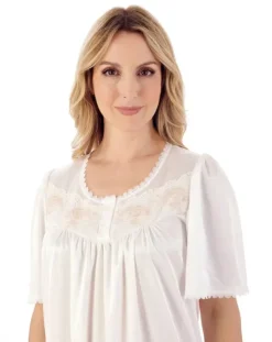 Knitted Satin Embroidered Trim 40