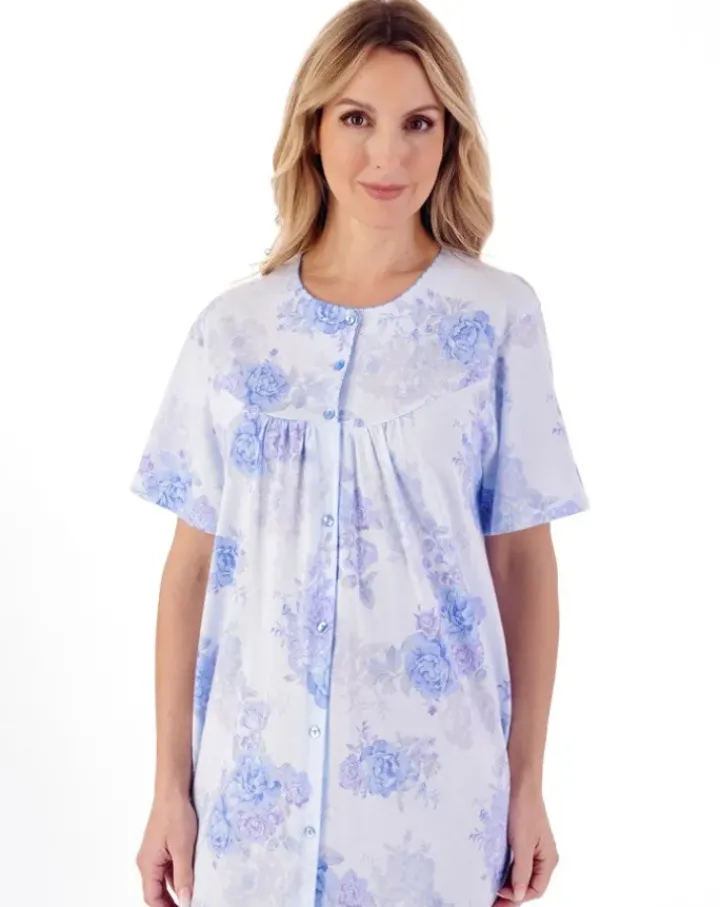 Large Floral Print 46" Jersey Nightdress ND01133