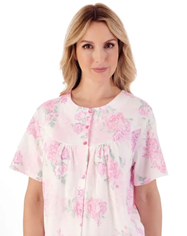Large Floral Print Button Pyjama Set PJ01134