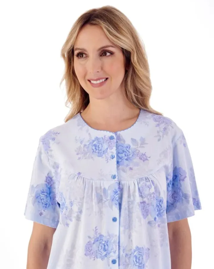 Large Floral Print Button Pyjama Set PJ01134