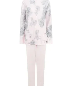 Large Floral Print Button Through Pyjama PJ4136