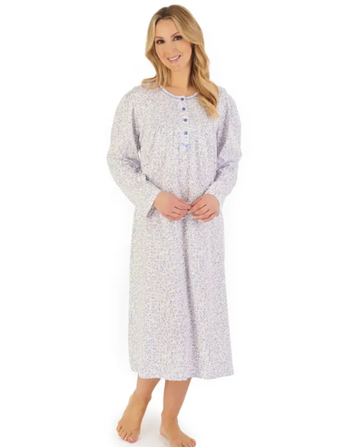 Leaf Print 45" Jersey Nightdress ND06102