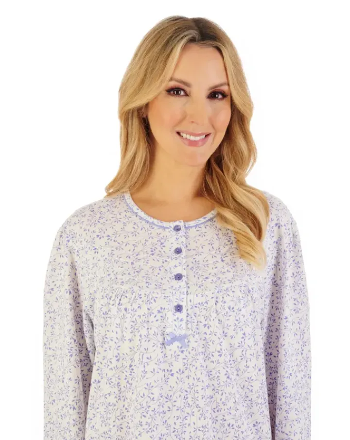 Leaf Print 45" Jersey Nightdress ND06102