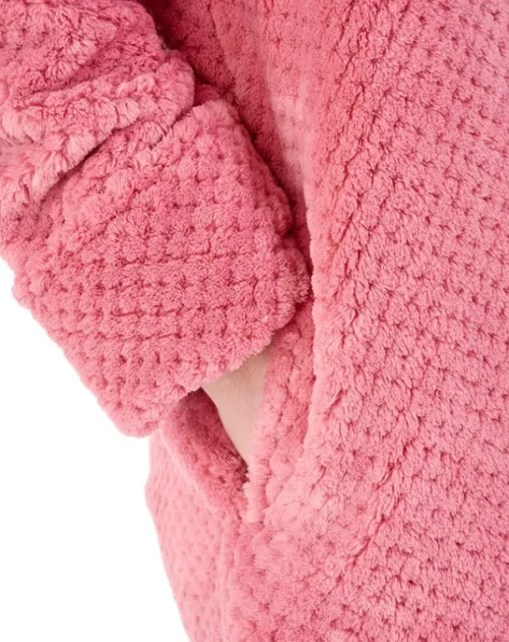Luxury Waffle Fleece 52" Button Through Housecoat HC4328
