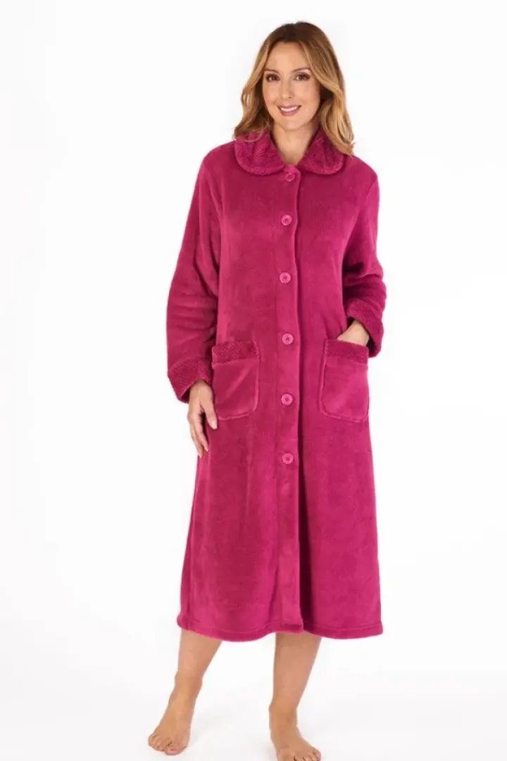 Mini Waffle 46" Button Through Housecoat HC4301