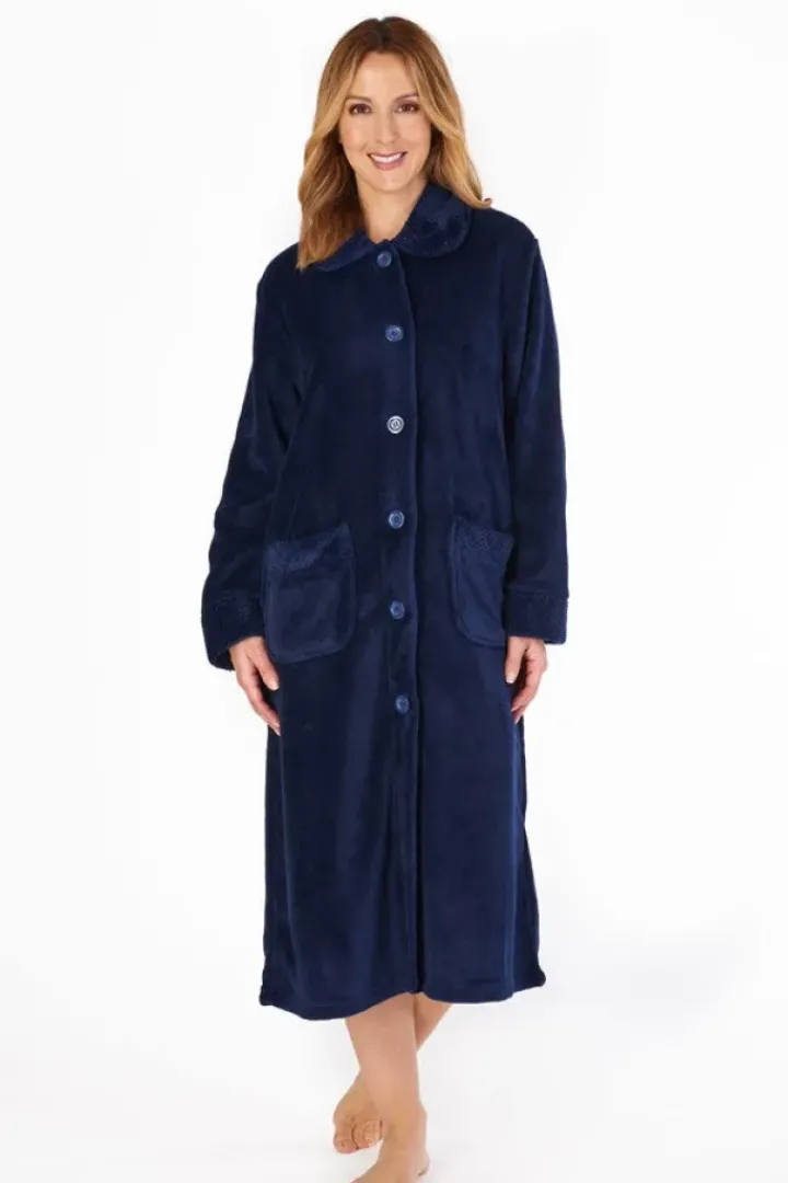 Mini Waffle 46" Button Through Housecoat HC4301