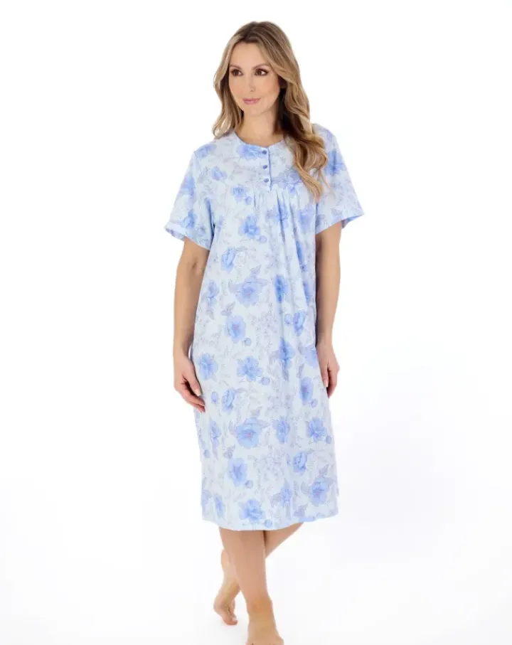 Picot Trim 42" Jersey Nightdress ND04105
