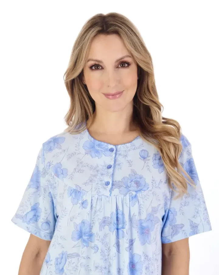 Picot Trim 42" Jersey Nightdress ND04105