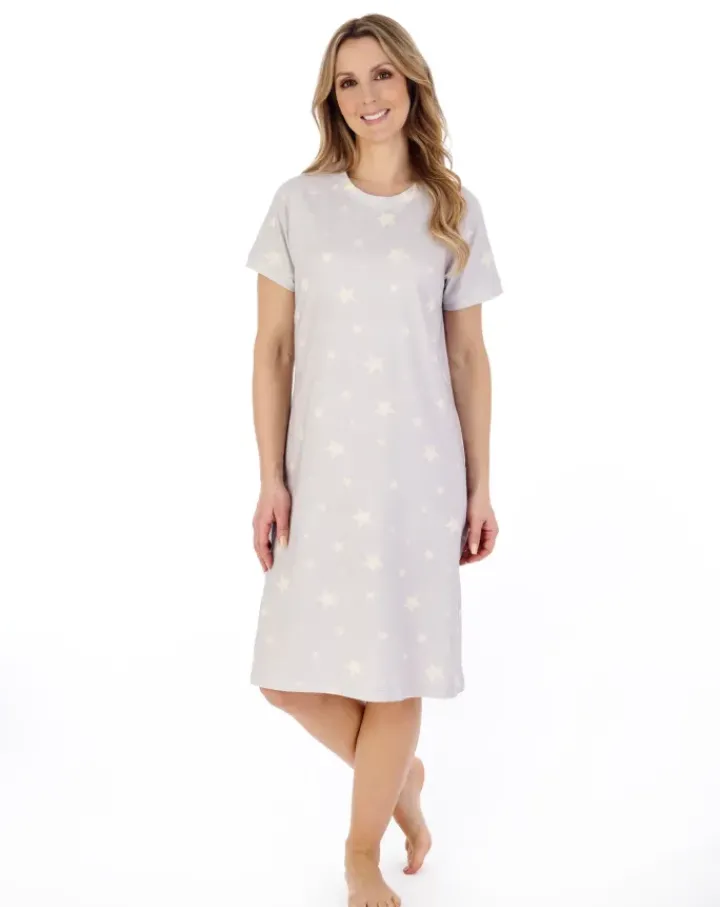 Star Print 40" Jersey Nightdress ND04130