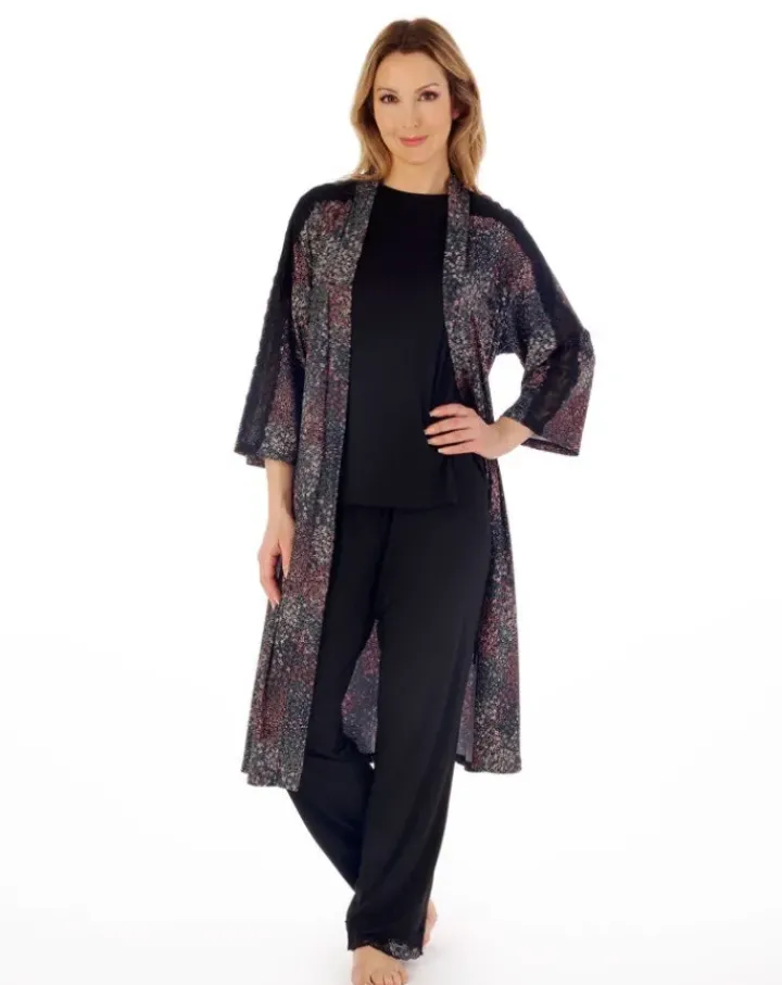 Super-Soft Multi Print 42" Kimono Wrap GL02704