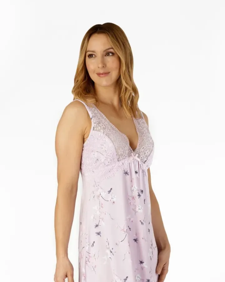 Supersoft Oriental Blossom Print 38" Nightdress GL4711