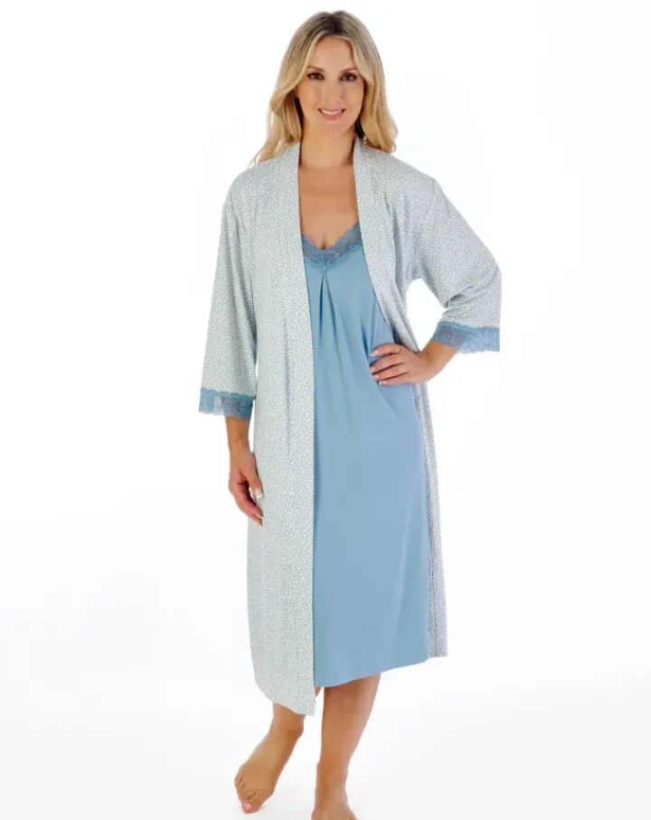 Supersoft Printed 42" Kimono Wrap GL07704