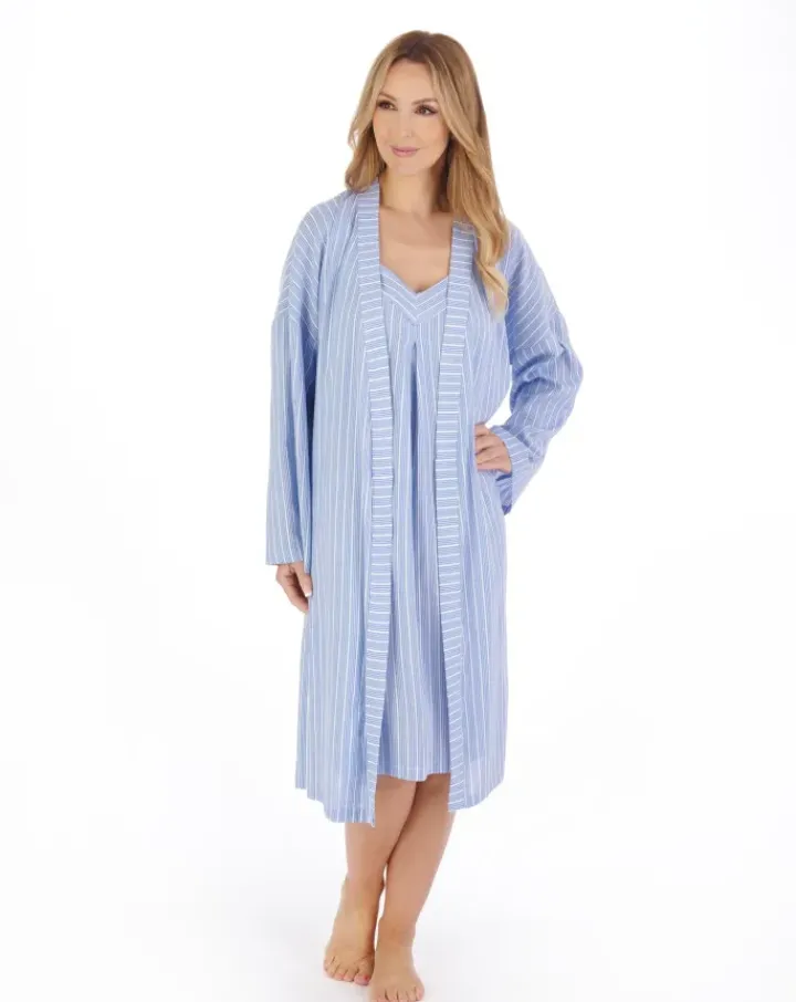 Textured Stripe 42" Kimono Wrap HC05204